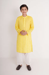Embroidered Schiffli Boy Kurta